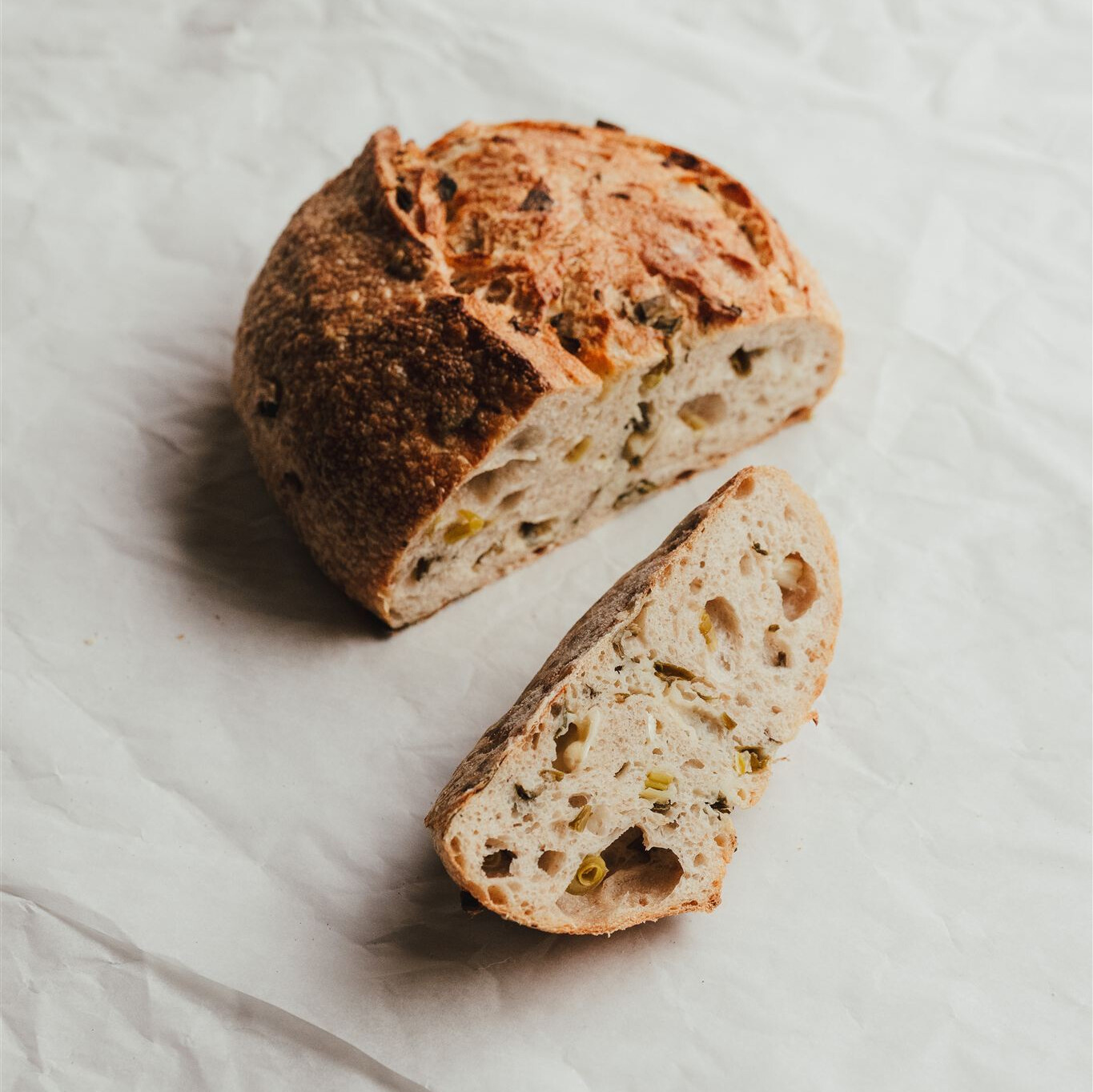 Brie & Spring Onion Sourdough