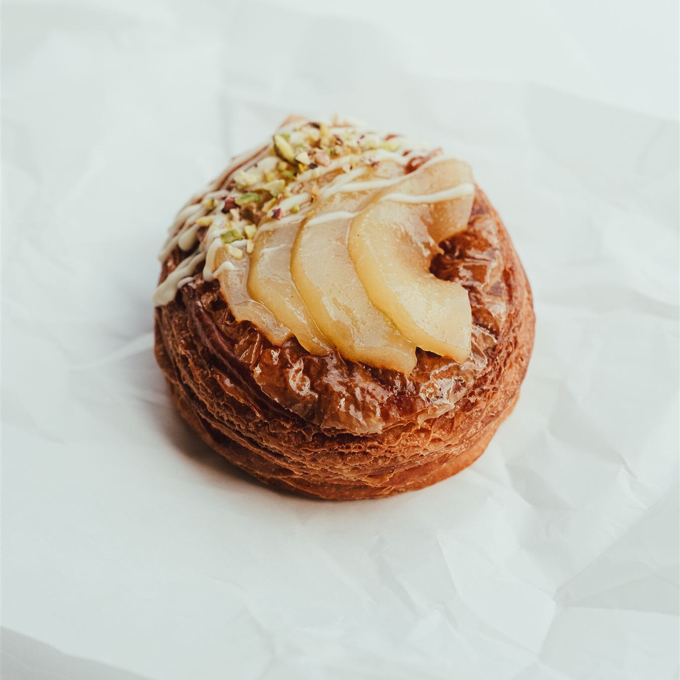 Pear & Pistachio Danish pastry